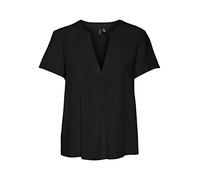 VERO MODA Damen Vmmymilo WVN Ga Top, Schwarz, XS EU