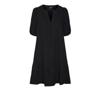 VERO MODA Damen Vmnatali 2/4 Abk Dress Kleid, Schwarz, XS