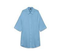 VERO MODA Damen Vmnatali 3/4 Long Overshirt WVN Ga Noos, Airy Blue, X-Large