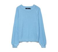 VERO MODA Damen Vmnewlexsun New Stitchy O-Neck Pull. Ga, Airy Blue, XS