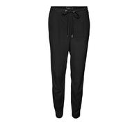 VERO MODA Damen VMNORA MW Tapered Corduroy Pants Stoffhose, Black, M / 32L