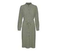 VERO MODA Damen Vmnya Catch Ls Calf Shirt Dress Wvn, Reseda/Aop:nora, M