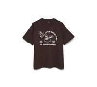 VERO MODA Damen Vmpaula Caty Ss Top Box JRS Ga, Chocolate Torte, X-Large