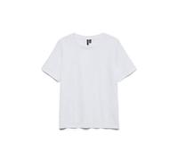 VERO MODA Damen Vmpaulina Detail Ss T-Shirt Ga JRS Noos, Bright White, Large