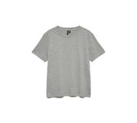 VERO MODA Damen Vmpaulina Detail Ss T-Shirt Ga JRS Noos, Light Grey Melange, Small