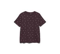VERO MODA Damen Vmpaulina Detail Ss T-Shirt Ga JRS Noos, Winetasting, X-Small