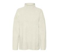 VERO MODA Damen VMPHILLIS LS Highneck GA Boo Pullover, Birch/Detail:Melange,M