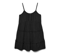 VERO MODA Damen Vmpretty Short Singlet Dress WVN Ga Noos, Black, Medium