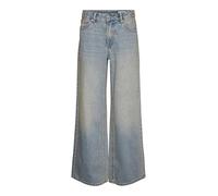 VERO MODA Damen VMREMY MR Wide LI3117 Weite Jeans, Medium Blue Denim/Detail:Tinted, 27W x 32L