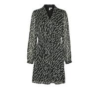 VERO MODA Damen Vmrie L/S Abk Wrap Dress WVN Btq Ga Wickelkleid, Balsam Green/AOP:RIE, Medium