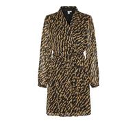 VERO MODA Damen Vmrie L/S Abk Wrap Dress WVN Btq Ga Wickelkleid, Tobacco Brown/AOP:RIE, Medium