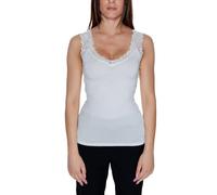 VERO MODA Damen Vmrosa Sl Top Noos T Shirt, Snow White, M EU