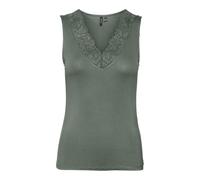VERO MODA Damen Vmrosa Sl V-Neck Ga JRS Noos Top, Laurel Wreath, M