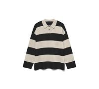 Vero Moda Regular Fit Strickpullover aus Viskose-Mix Modell 'SABA' in Black, Größe M