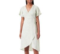VERO Moda Damen Vmsaki Calf Wrap Dress Ga Noos Kleid, Reseda/AOP:Mini Henna Vic, L EU