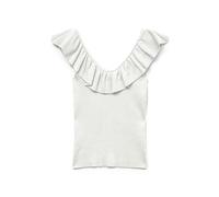Vero Moda - Bekleidung VMSILJE SL RUFFLE TOP GA - weiß - Größe S