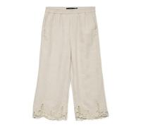 VERO MODA - VMSOFFIE MW EMBROIDERY CULOTTE PANTS Birch - Gr. - 38