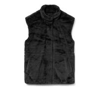 VERO MODA Damen Vmsonjapoppy Faux Fur Waistcoat Ga Boo Weste, Black, M