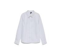 Langarmbluse VERO MODA "VMSOPHIE LS SHIRT WVN NOOS", Damen, Gr. S, weiß (hellweiß stripes:friba schwarz), Web, Obermaterial: 68% Baumwolle, 29% Polyester, 3% Elasthan, gestreift, normal, Blusen, Baumw