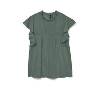VERO MODA Damen Vmtrine Sl Lace WVN Ga Noos Top, Laurel Wreath, M