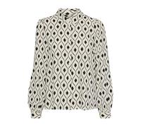 VERO MODA Damen Vmvaria L/S Shirt WVN Btq Ga Hemd, Birch/AOP:Varia, X-Small
