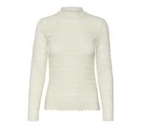 VERO MODA Damen VMZOE LS LACE HIGH Neck TOP JRS NOOS Langarmshirt, Birch, X-Large