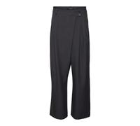 VERO MODA Damen Vmzoe Mw Wide Pants Hose, Obsidian, 42W x 32L