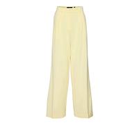 VERO Moda Damen Weit Geschnittene Stoffhose Culotte Palazzo Marlene Hose Business Pants VMTROIAN, Farben:Gelb, Größe:M / 30L