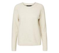 Vero Moda Damen Strickpullover VMDOFFY O-Neck Langarm Regular Fit Birch/Melange XS