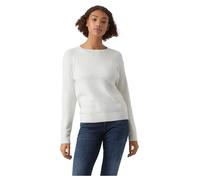 VERO MODA Strick Pullover Meliert Basic Rundhals Jumper Langarm Sweater Regular Fit RIPP Raglan VMDOFFY