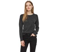 Vero Moda Rundhalspullover VMDOFFY Damen Gr. L Schwarz Melange, Strick, Rundhals
