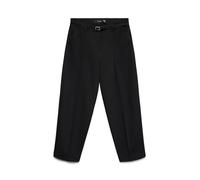 Vero Moda Anzughose VMELMA MW Barrel Belt Ankle Pant Damen Schwarz Gr. XL, Länge 32