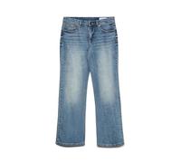 Bootcut-Jeans VERO MODA "VMASTA LR BOOTCUT JEANS LI3176 NOOS", Damen, Gr. 26, Länge 30, medium blau denim detail:tinted, Denim/Jeans, Obermaterial: 99% Baumwolle, 1% Elasthan, unifarben, ausgestellt l