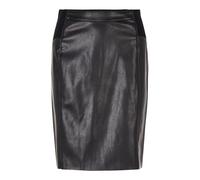 Vero Moda Damen Röcke Vmbuttersia Hw Coated Skirt Noos 10218187 Schwarz