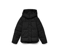 VERO MODA Damen kurze Steppjacke VMGretakylie Short mit Kapuze 10311315 Black S