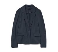 Jerseyblazer VERO MODA "VMJULIA LS BLAZER" Gr. 38, blau (total eclipse) Damen Blazer Anzüge (490491-38)
