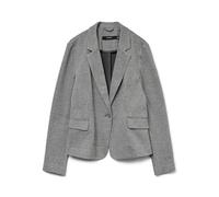 Jerseyblazer VERO MODA "VMJULIA LS BLAZER" Gr. 42, grau (dark grey melange) Damen Blazer (66404554-42) dark grey melange