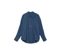 Vero Moda Melaney Queeny Langarmhemd (Herstellerartikelnummer: 10316389-DarkDenim/Melange-S)