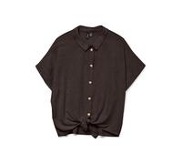 Vero Moda Thea Tie Kurzarm-bluse M Chocolate Torte