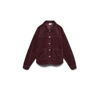 Cordjacke VERO MODA "VMJAMIE LS CORDUROY SHACKET MIX NOOS", Damen, Gr. S, rot (winetasting), Cord, Obermaterial: 100% Baumwolle, unifarben, Jacken, Baumwolle (60479425-S) winetasting