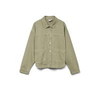 VERO MODA Damen Vmjamie Ls Denim Shacket Mix Noos, Laurel Wreath, x_s