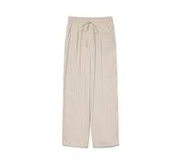Vero Moda Loose Fit Bundfaltenhose aus Viskose-Leinen-Mix Modell 'JESMILO' in Beige, Größe XS