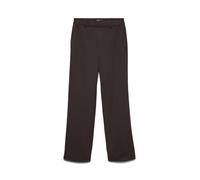 Anzughose VERO MODA "VMMAYA MR STRAIGHT SOLID PANT", Damen, Gr. XL, Länge 32, braun (chocolate torte), Web, Obermaterial: 62% Polyester, 33% Viskose, 5% Elasthan, unifarben, normal, Hosen Anzughose, M