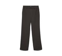 Anzughose VERO MODA "VMMAYA MR STRAIGHT SOLID PANT", Damen, Gr. M, Länge 30, braun (chocolate torte), Web, Obermaterial: 62% Polyester, 33% Viskose, 5% Elasthan, unifarben, normal, Hosen Anzughose, Ma