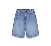 Jeansshorts VERO MODA "VMRAILA MR DENIM JORTS NOOS", Damen, Gr. XS, N-Gr, medium blau denim, Denim/Jeans, Obermaterial: 100% Baumwolle, unifarben, loose fit kurz, Jeans Jeansshorts, Baumwolle, loose f