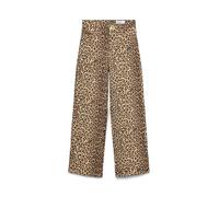 Vero Moda Jeans Tessa Wide Stretch – hochtailliert – Größe 29 – Silver Mink/Leopard