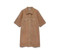 Vero Moda Figurumspielendes Freizeitkleid aus Baumwoll-Mix Modell 'FENJA' in Sand, Größe M