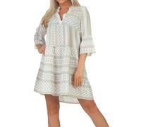 Vero Moda VMDICTHE 3/4 TUNIC M Silver Lining Ibiza snow white 10225127 (848955) Mehrfarbig M
