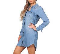 VERO MODA Female Midikleid Shirt- XSLight Blue Denim