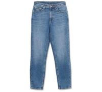 Mom-Jeans VERO MODA "VMNICKIE HR MOM JEANS BLUE MIX NOOS", Damen, Gr. 26, Länge 30, medium blau denim detail:ra3086, Denim/Jeans, Obermaterial: 99% Baumwolle, 1% Elasthan, unifarben, loose fit lang, J